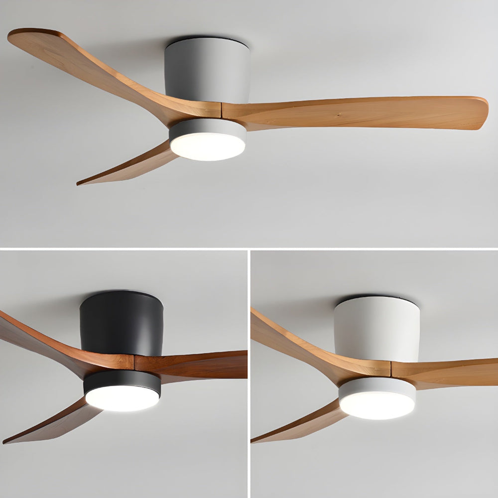 Elena Modern Wood Ceiling Fan Light