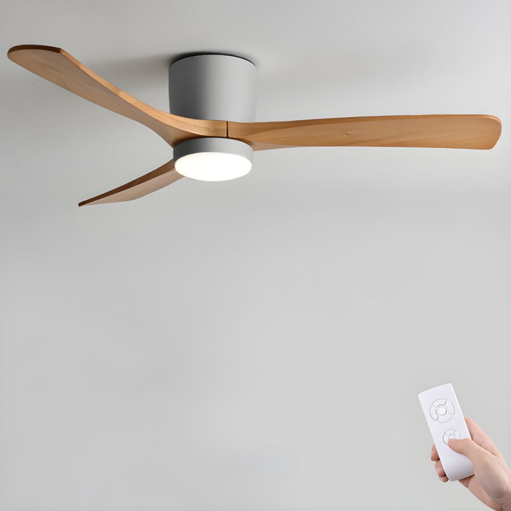 Elena Modern Wood Ceiling Fan Light