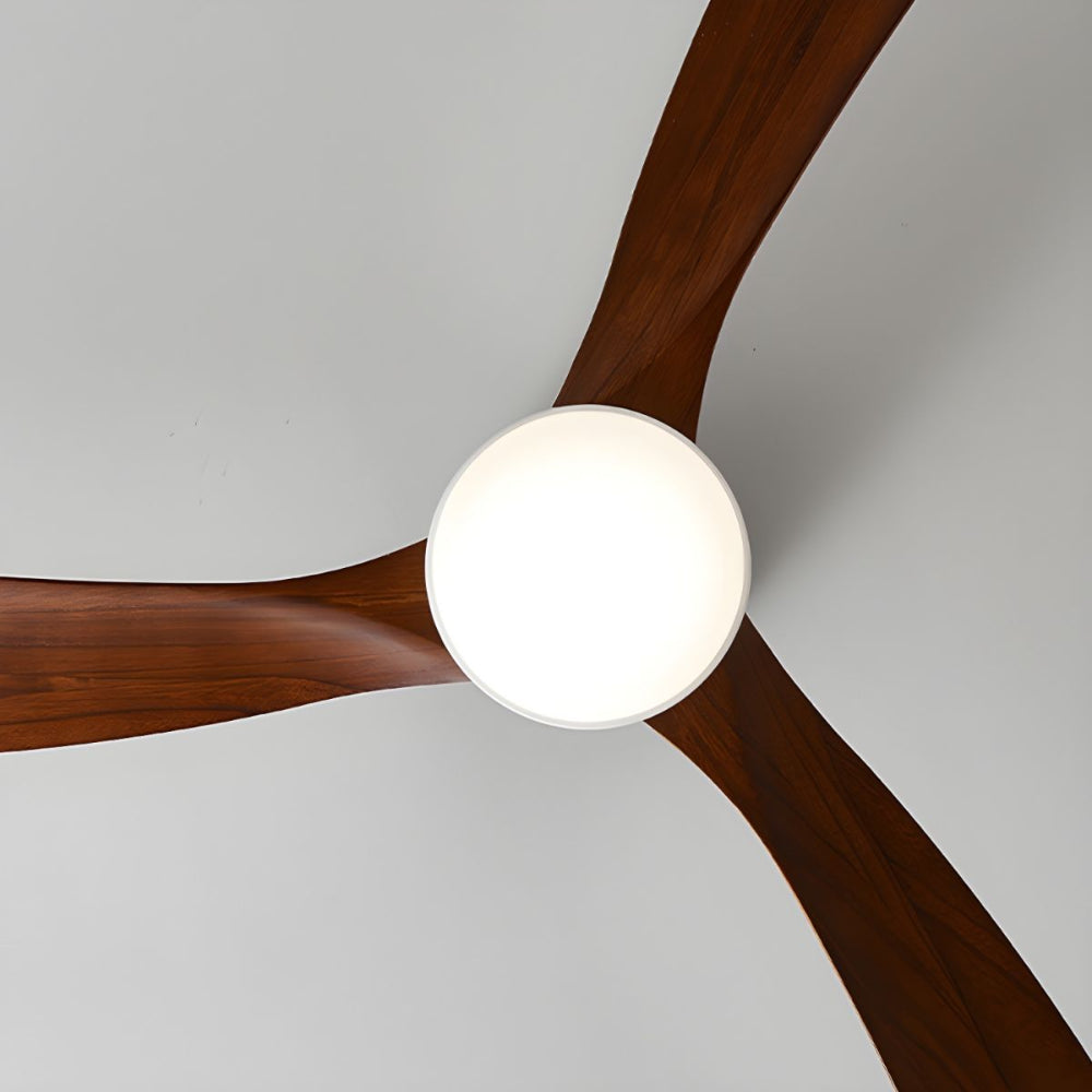 Elena Modern Wood Ceiling Fan Light