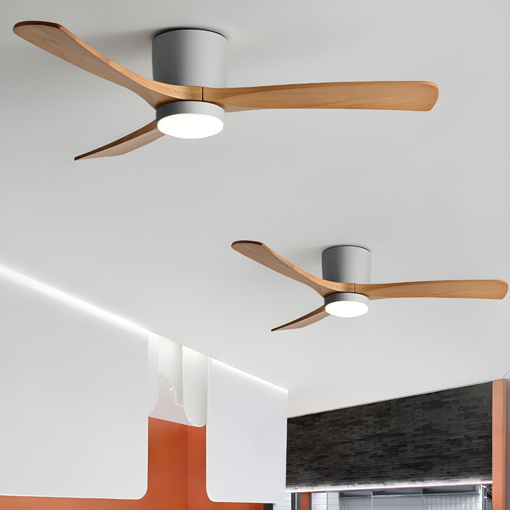 Elena Modern Wood Ceiling Fan Light