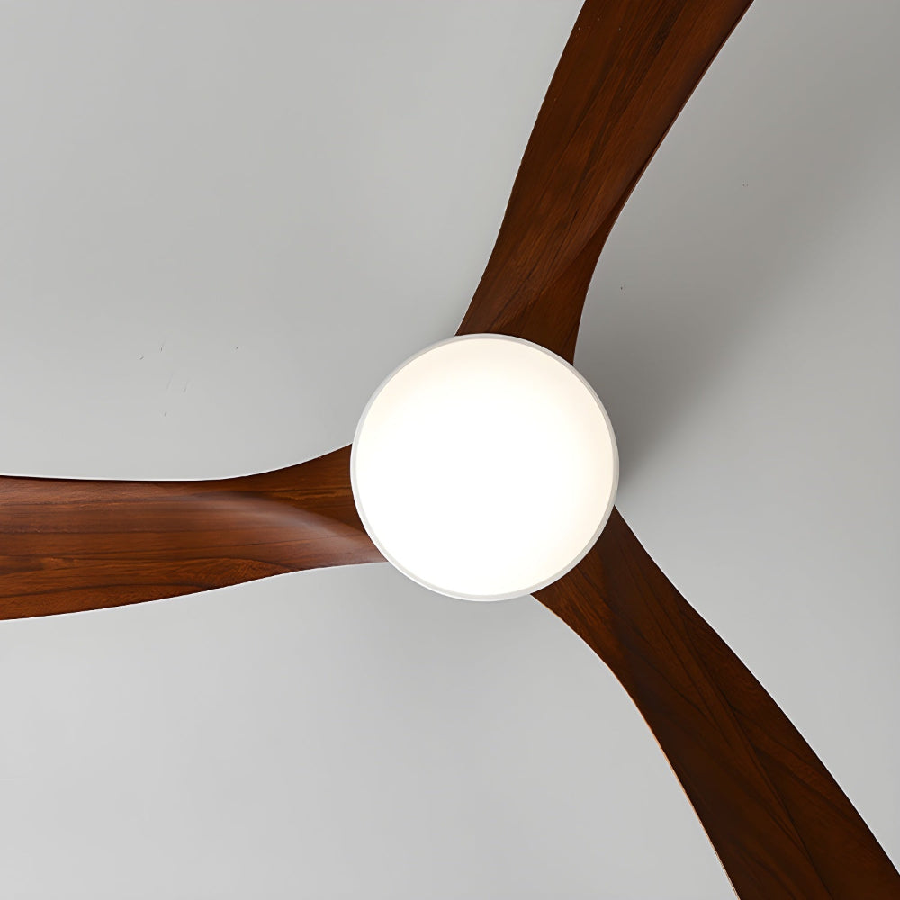 Elena Modern Wood Ceiling Fan Light