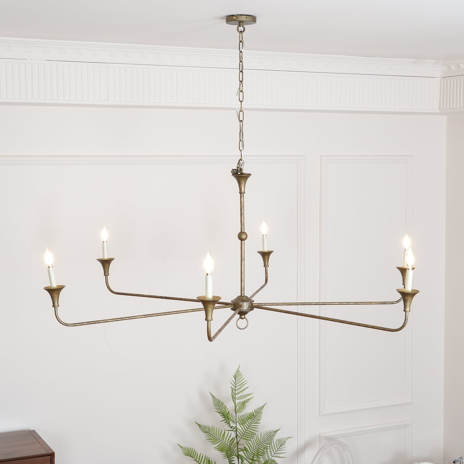 Lustra Candle Chandelier Elegant - Neutral Decor