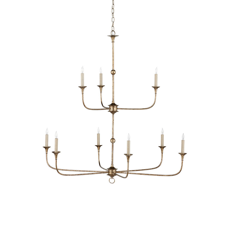 Wisp Grande Vintage Industrial Bronze Chandelier - Neutral Decor