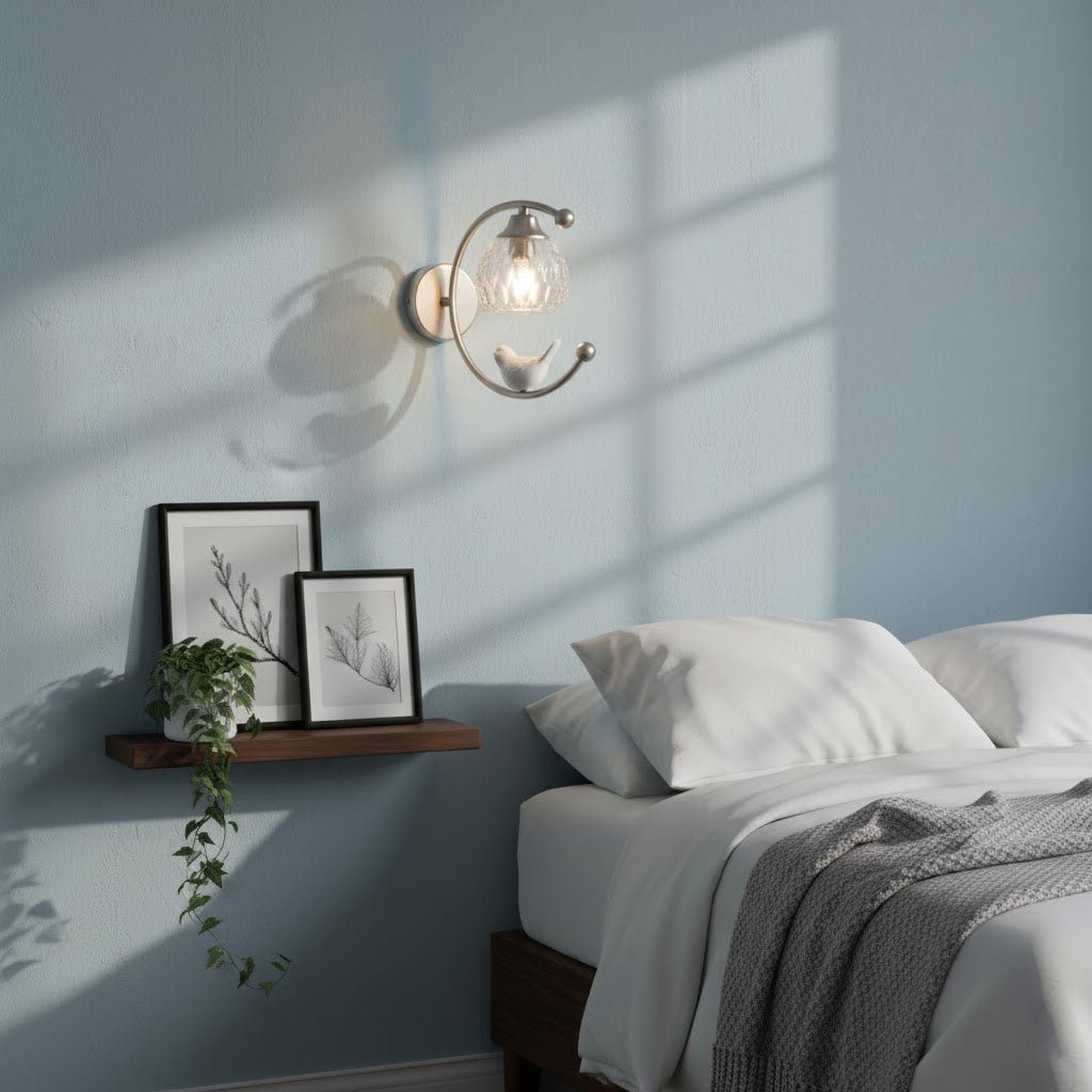 Felix Linearo Artistic Ceramic Bird Wall Lamp
