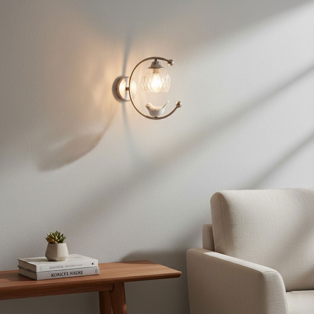 Felix Linearo Artistic Ceramic Bird Wall Lamp