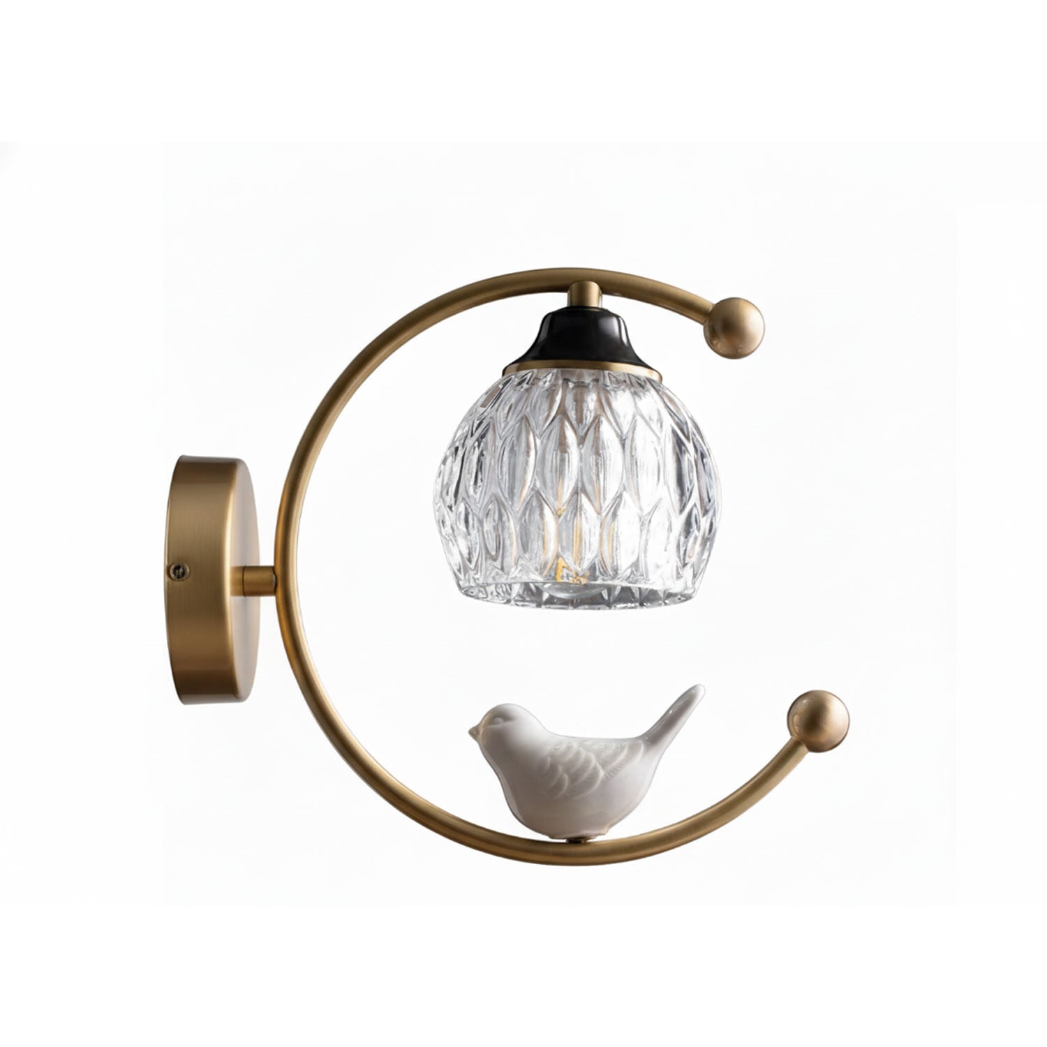 Felix Linearo Artistic Ceramic Bird Wall Lamp