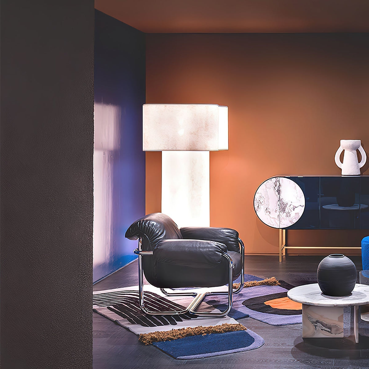 Loneo Minimalist FRP Floor Lamp