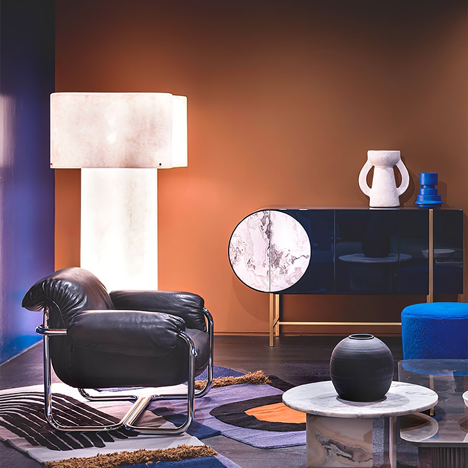 Loneo Minimalist FRP Floor Lamp