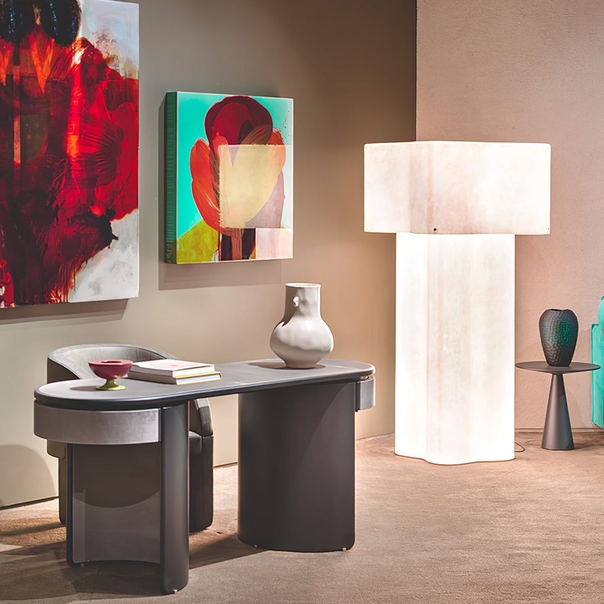 Loneo Minimalist FRP Floor Lamp