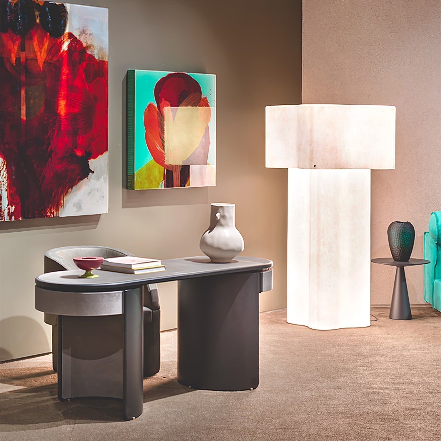 Loneo Minimalist FRP Floor Lamp