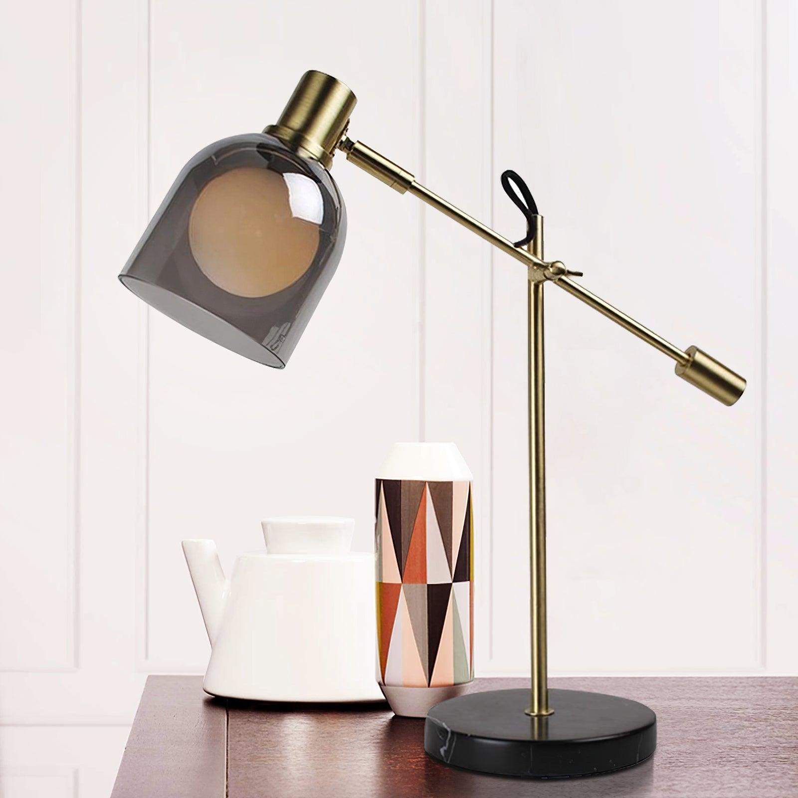 Locor Marble Industrial Table Lamp