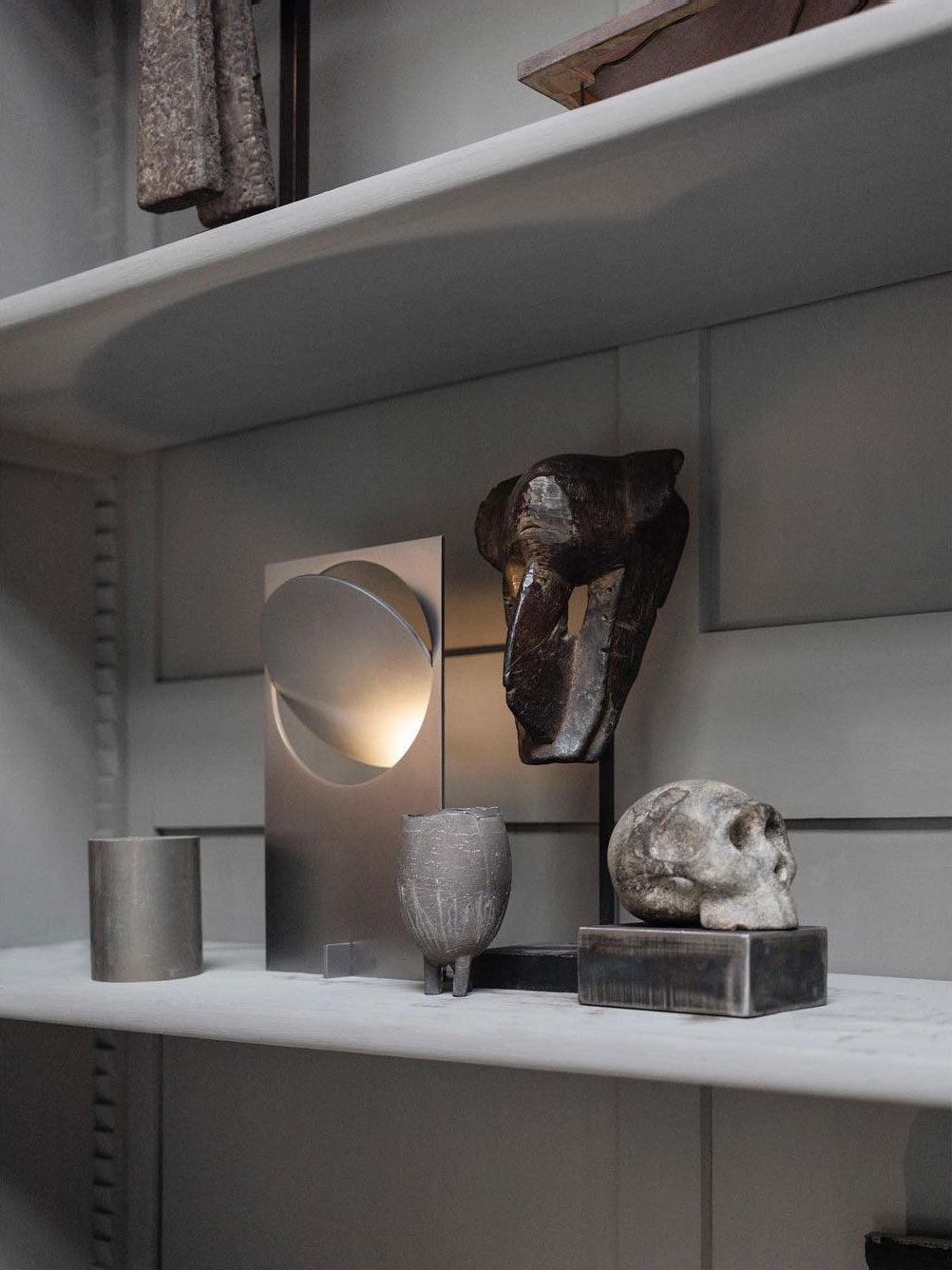 Sixor Steel Futuristic Table Lamp