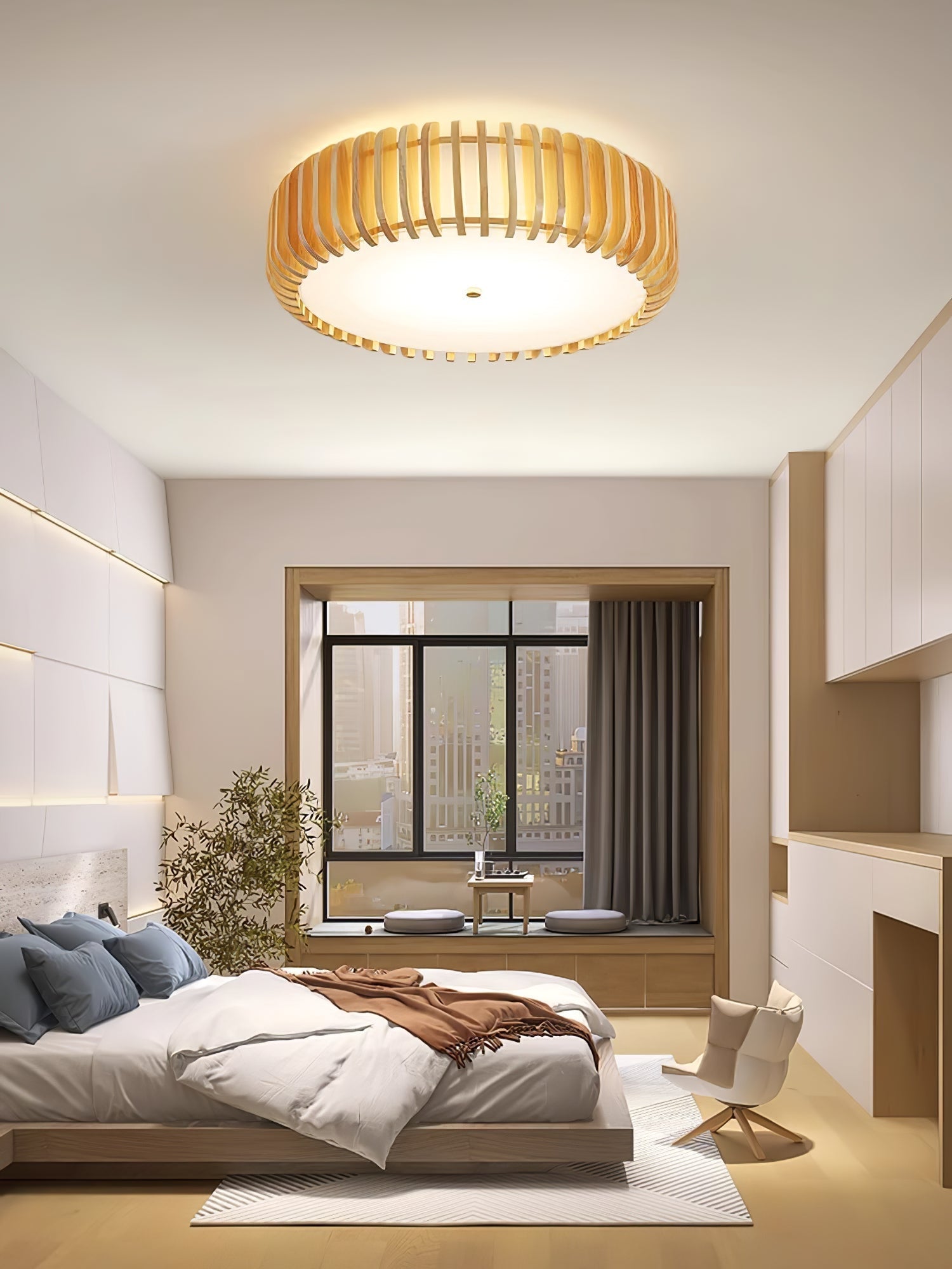 Vezorus Premium Elegance Wood Ceiling Lamp