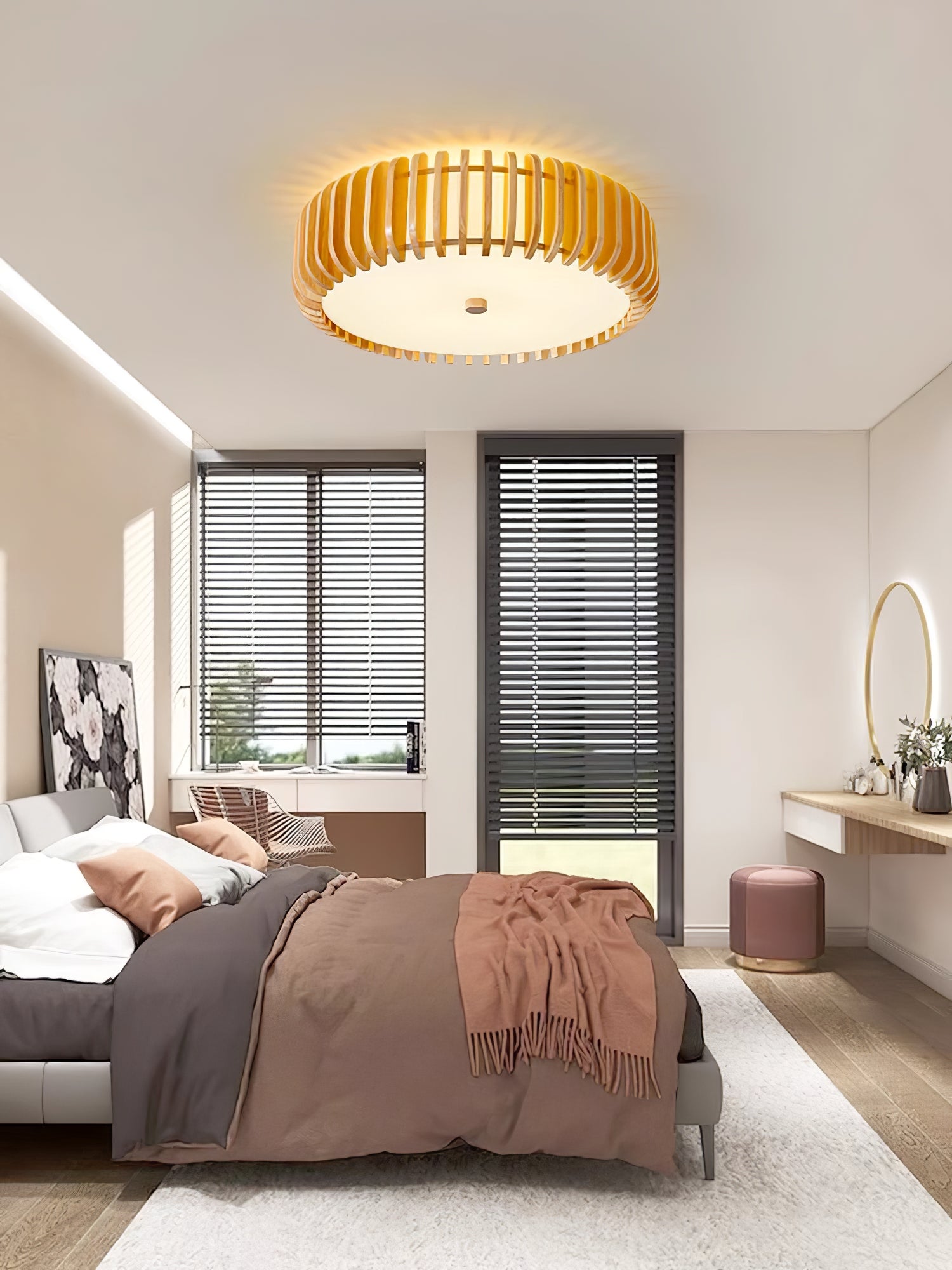 Vezorus Premium Elegance Wood Ceiling Lamp