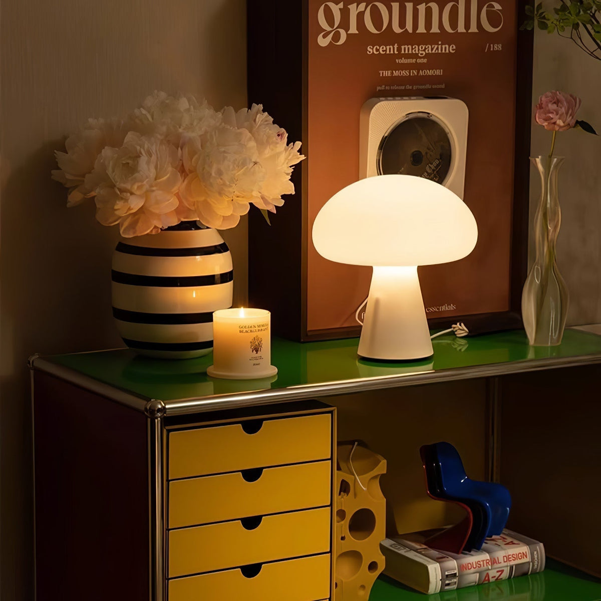 Ombra Glass Whimsical Table Lamp