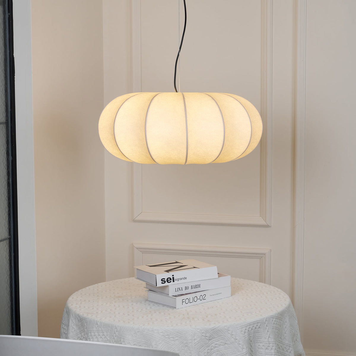 Bovena Silk Traditional Pendant Lamp