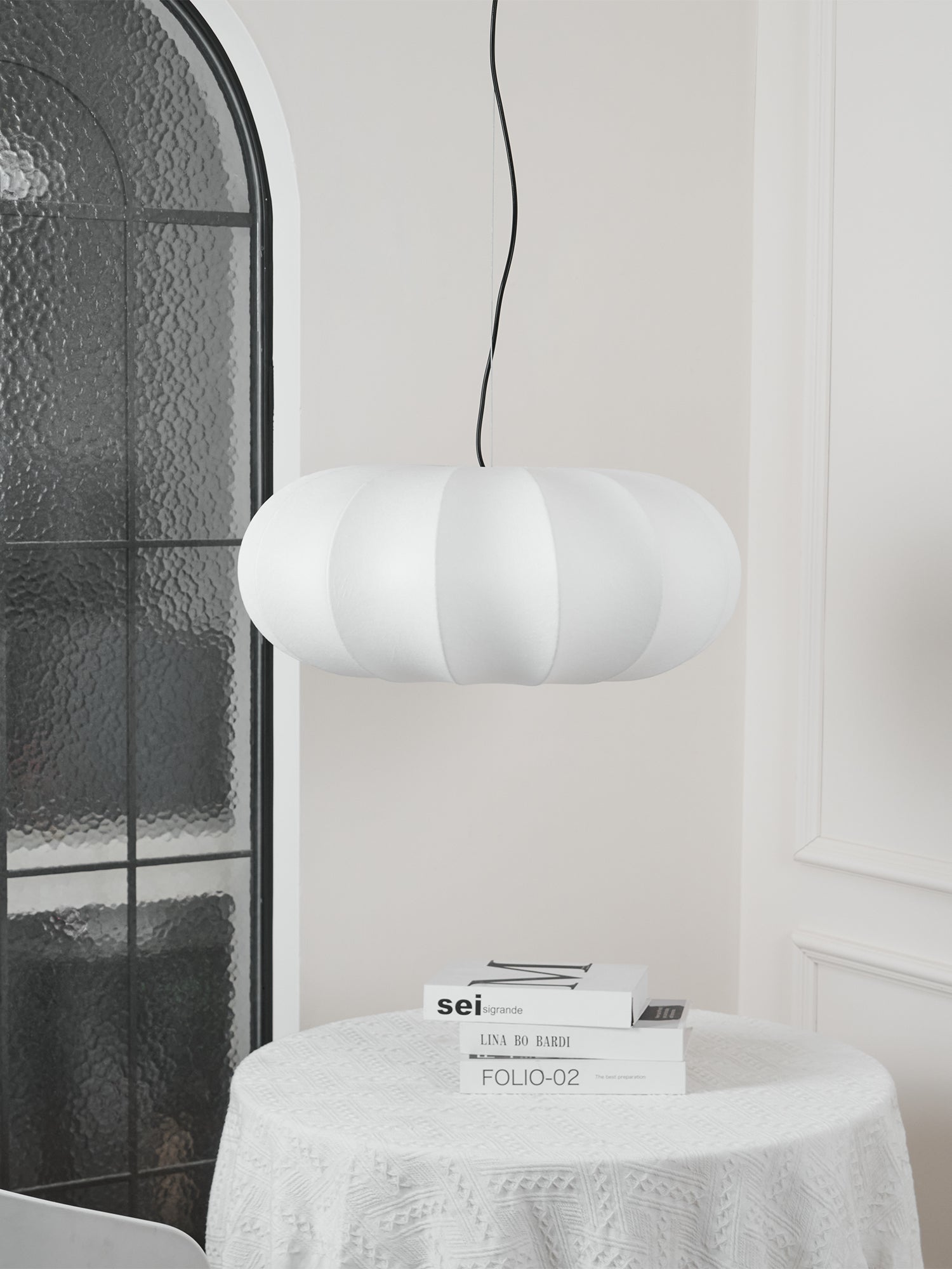 Bovena Silk Traditional Pendant Lamp