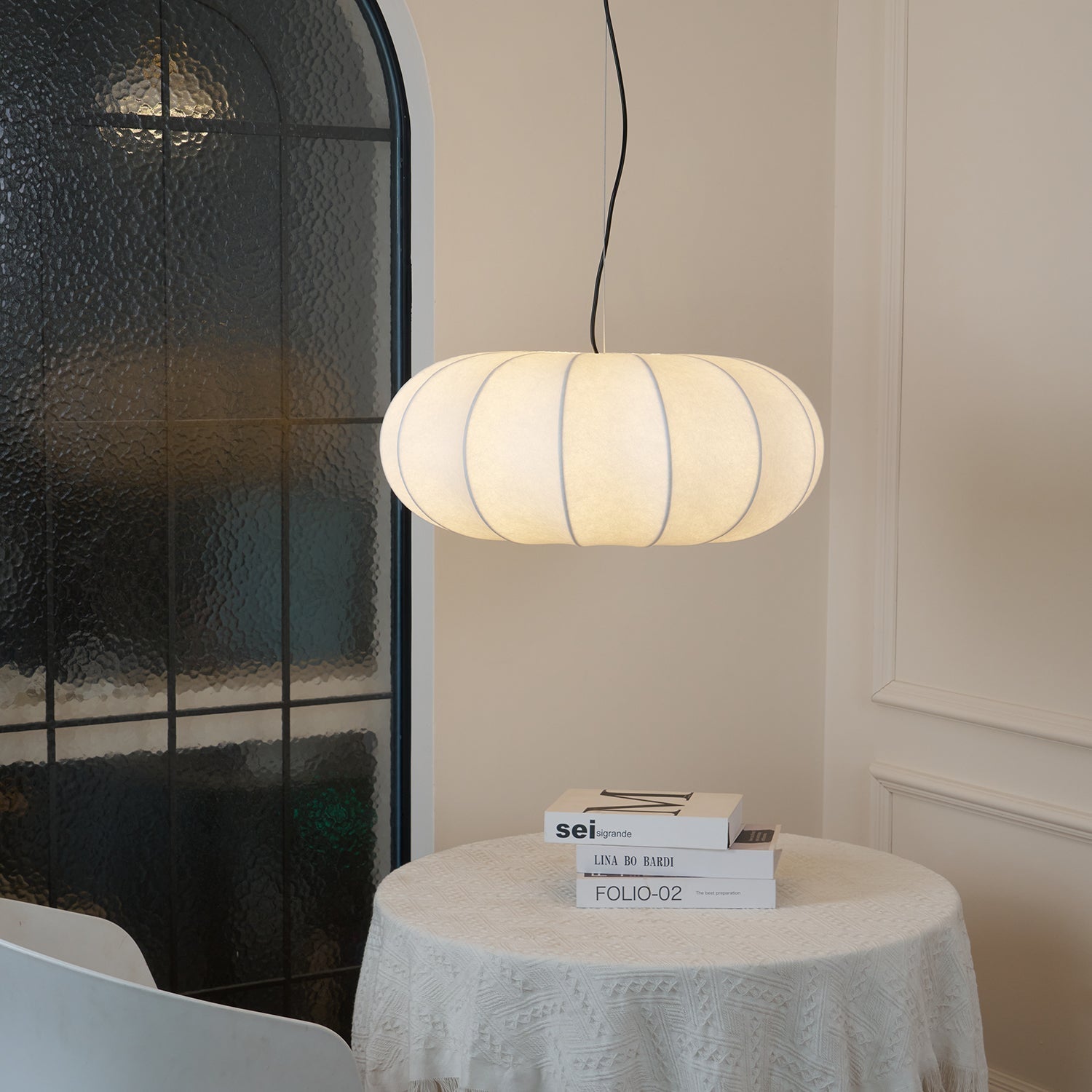 Bovena Silk Traditional Pendant Lamp