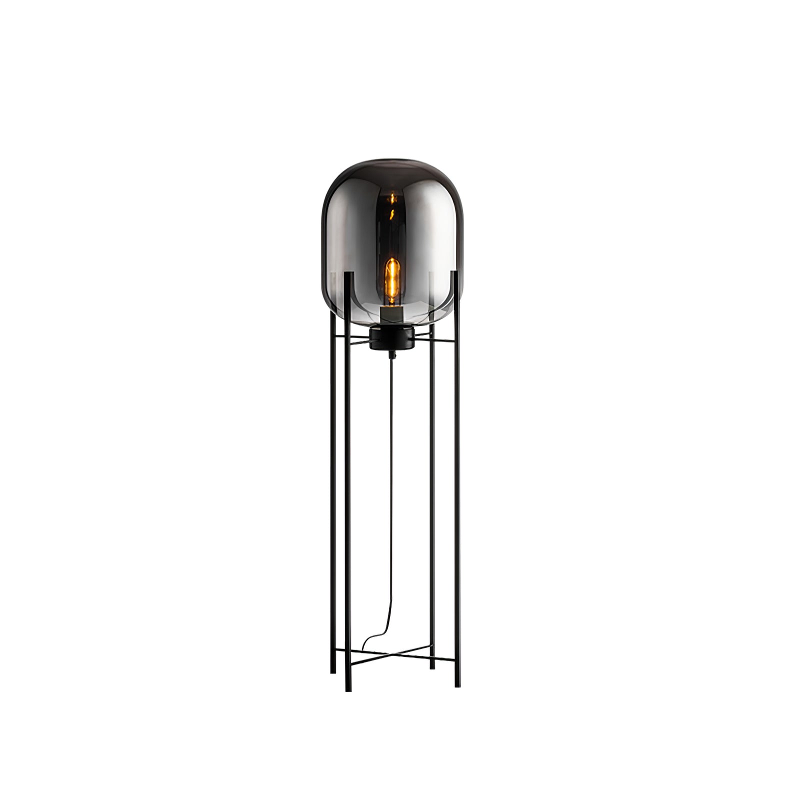 Liorivelia Glass Industrial Floor lamp