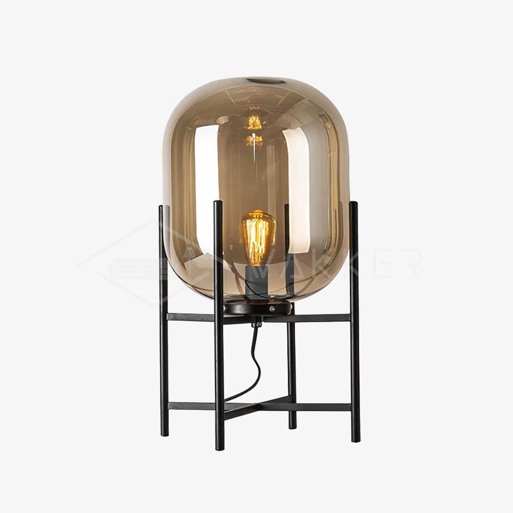 Gareth Glass Industrial Table Lamp
