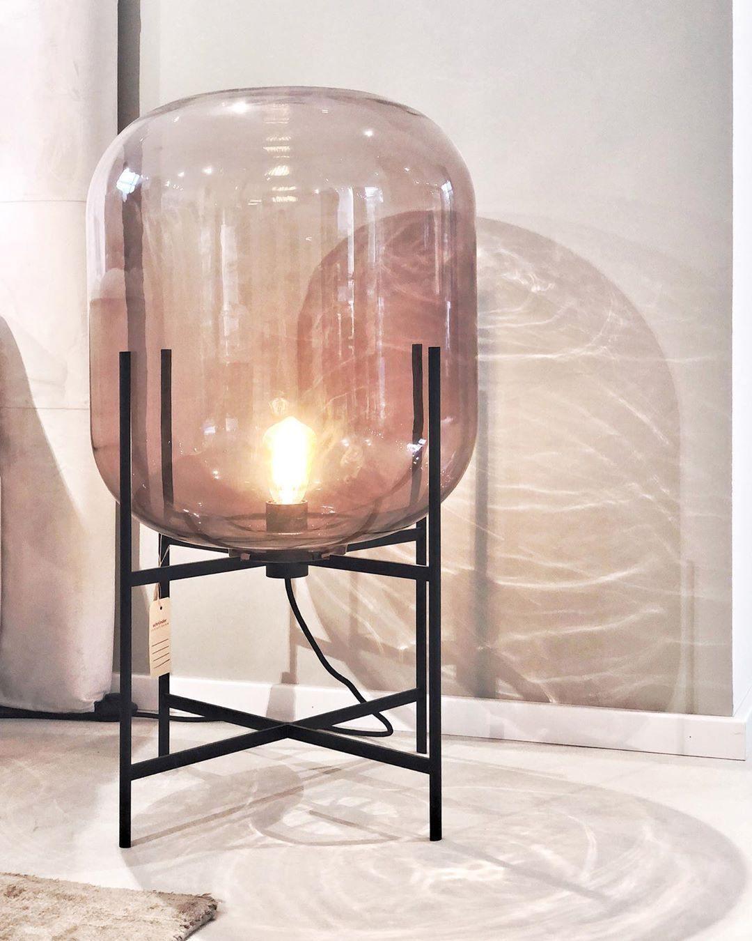 Gareth Glass Industrial Table Lamp