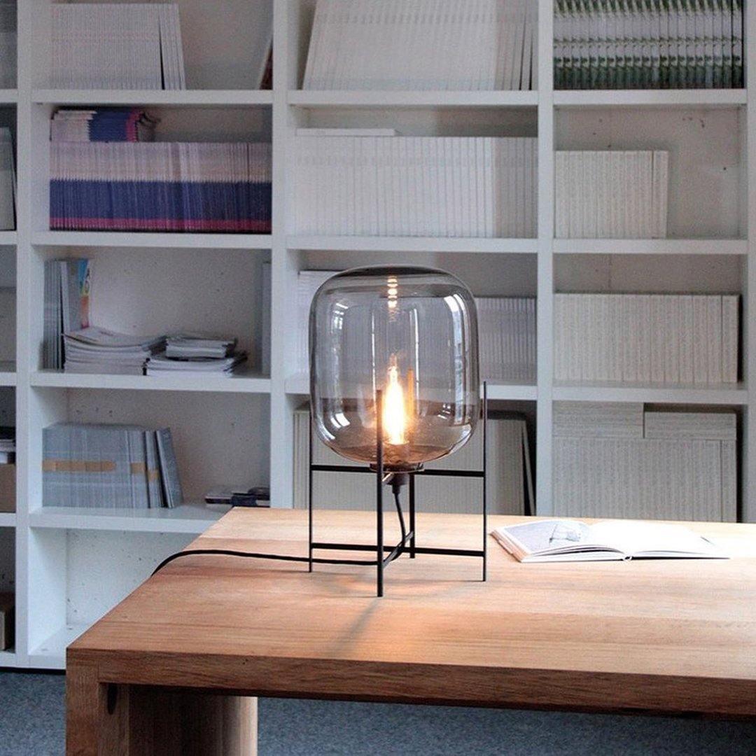 Gareth Glass Industrial Table Lamp