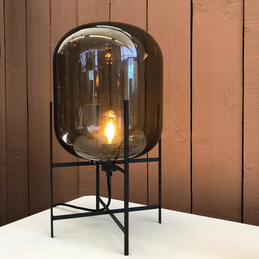 Gareth Glass Industrial Table Lamp