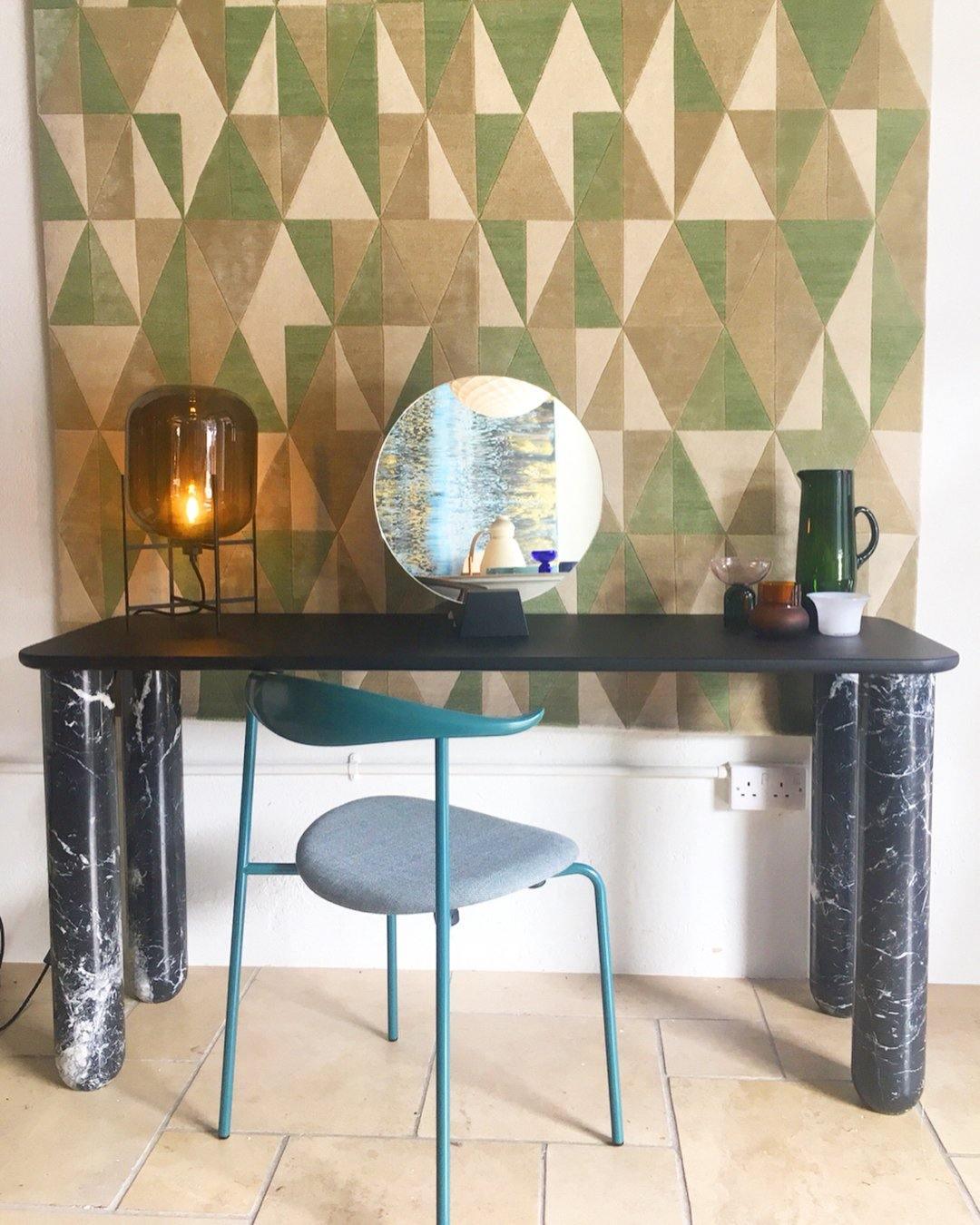 Gareth Glass Industrial Table Lamp