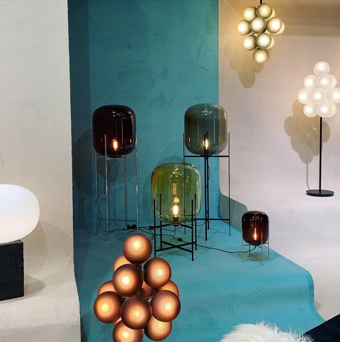 Liorivelia Glass Industrial Floor lamp