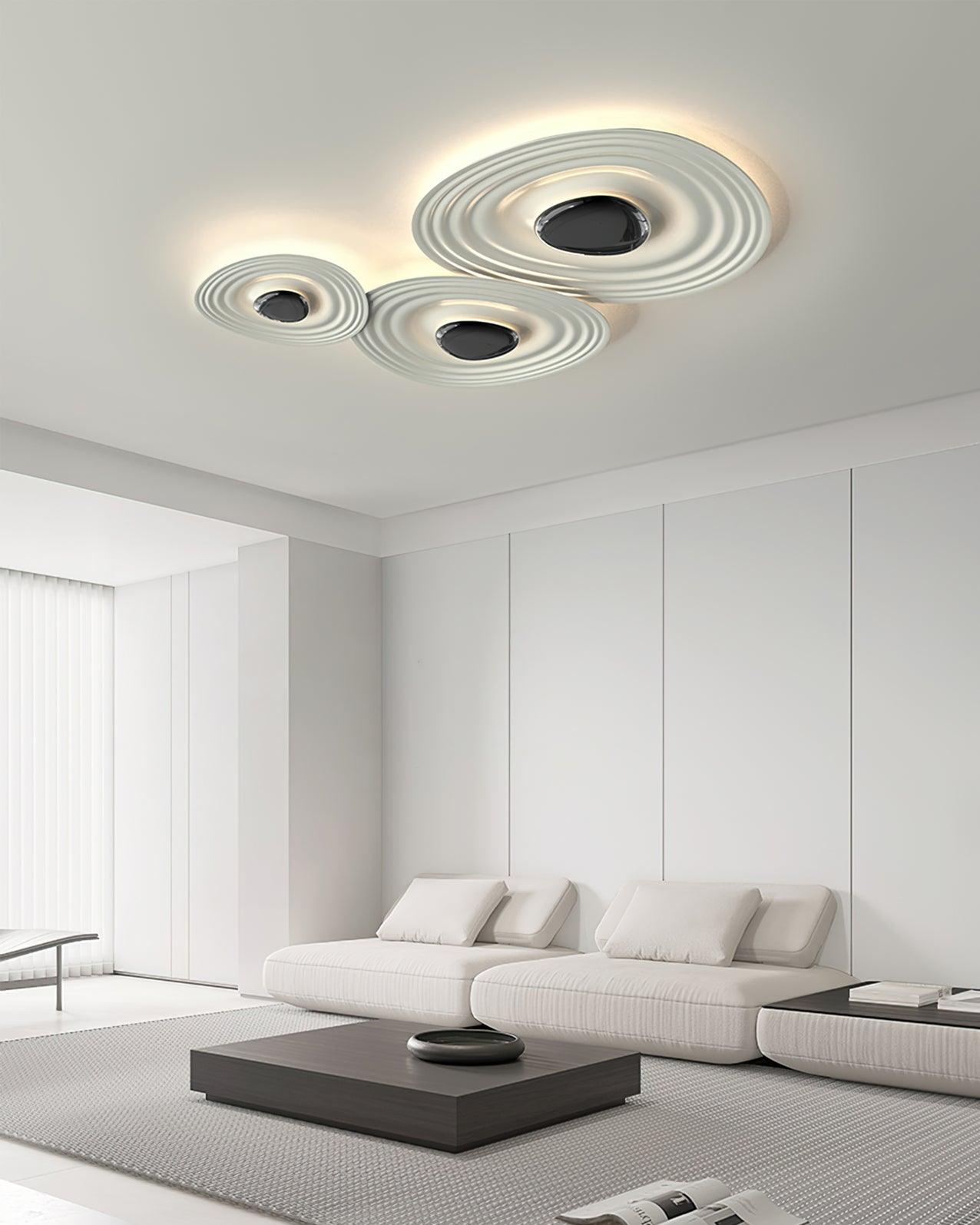 Idra Ceiling Lamp Ripple Ring Modern Sculptural