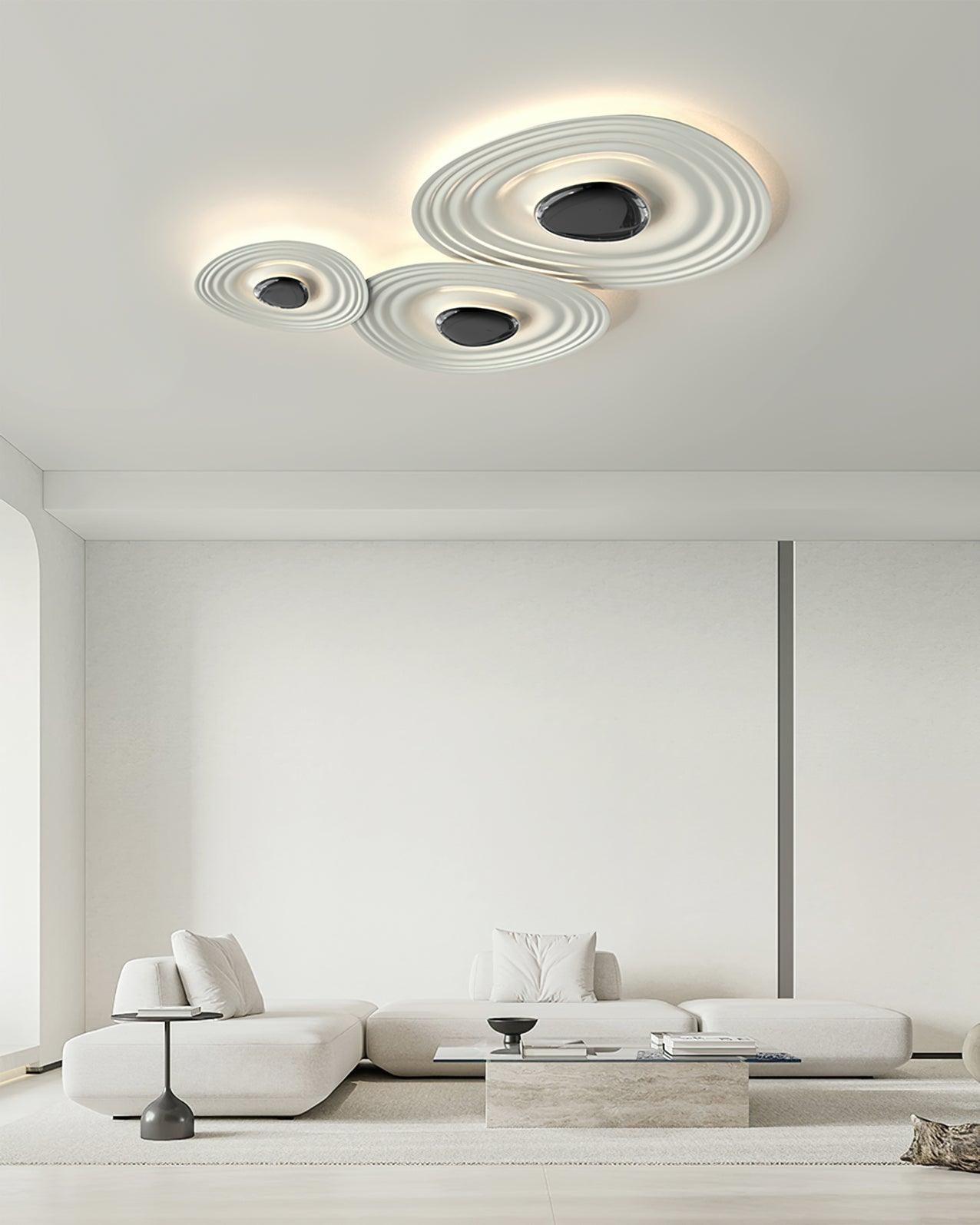 Idra Ceiling Lamp Ripple Ring Modern Sculptural