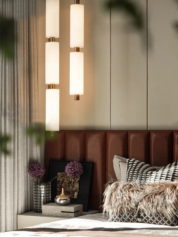 Zovarion Modern Minimalist Cluster Alabaster Pendant Light