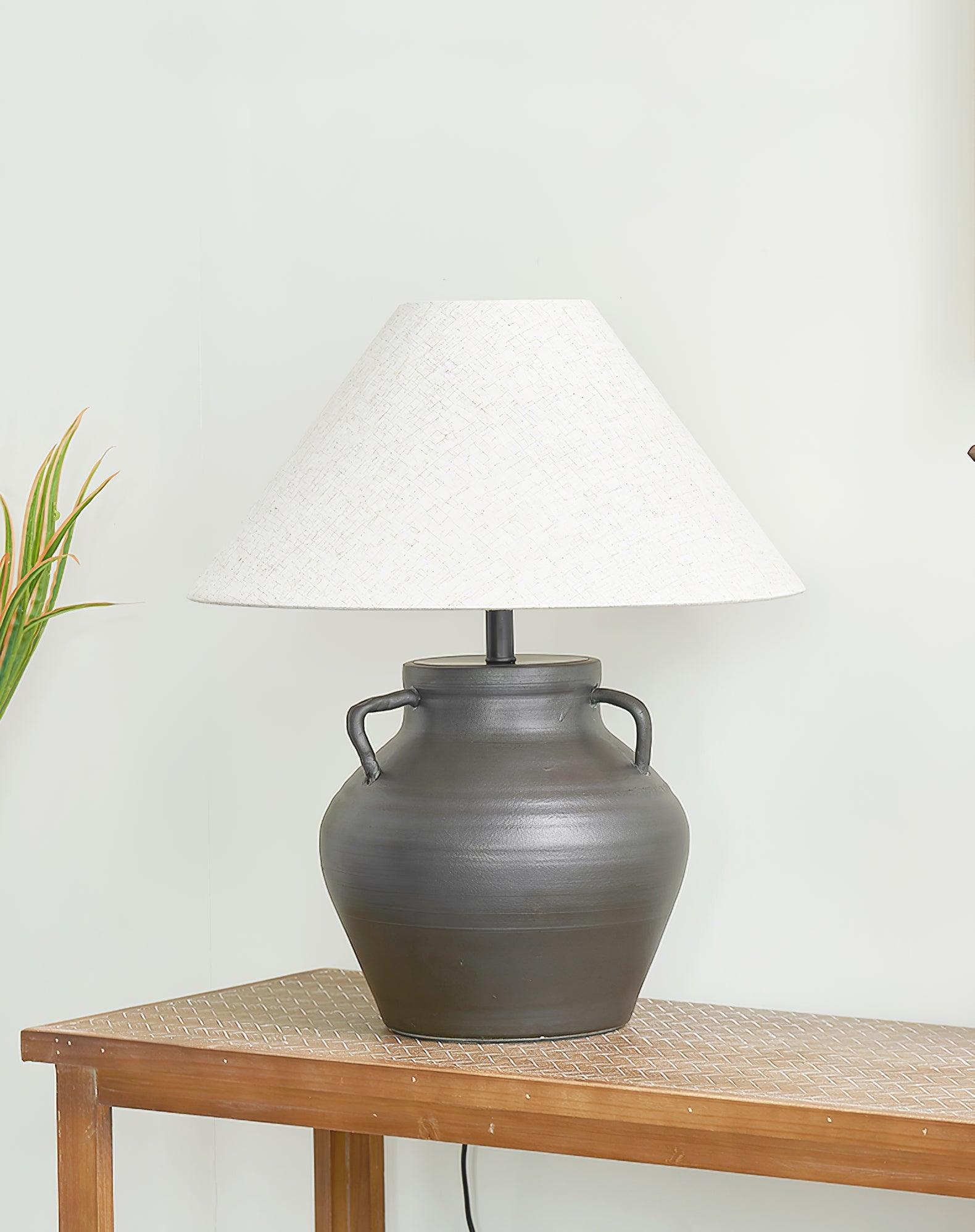 Amfora Fabric Rustic Table Lamp