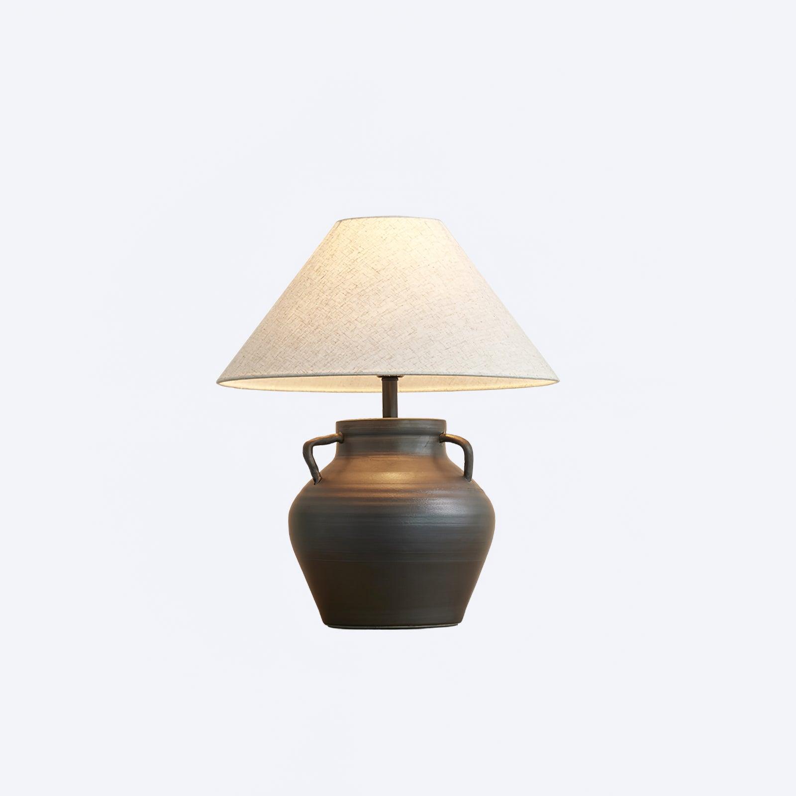 Amfora Fabric Rustic Table Lamp