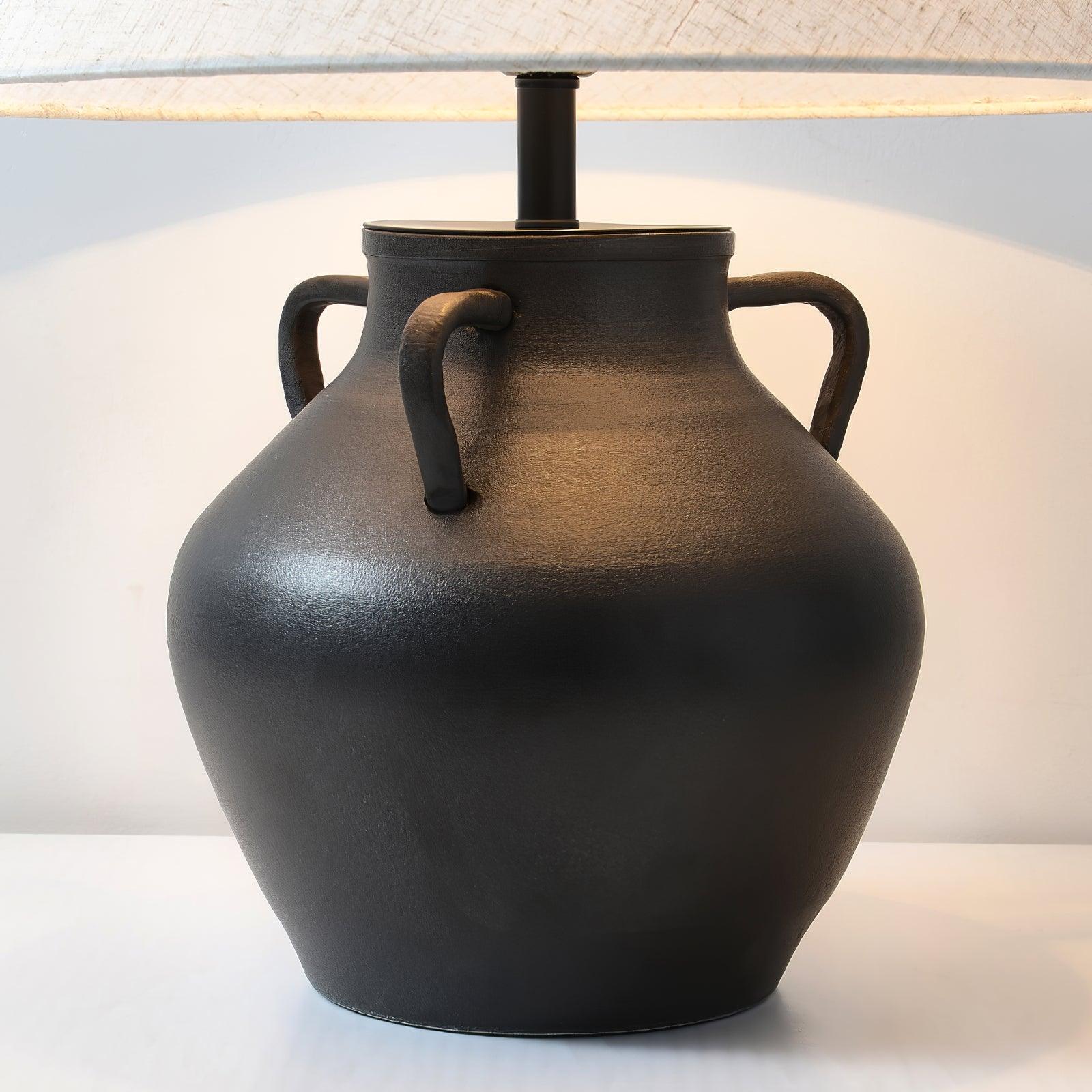 Amfora Fabric Rustic Table Lamp