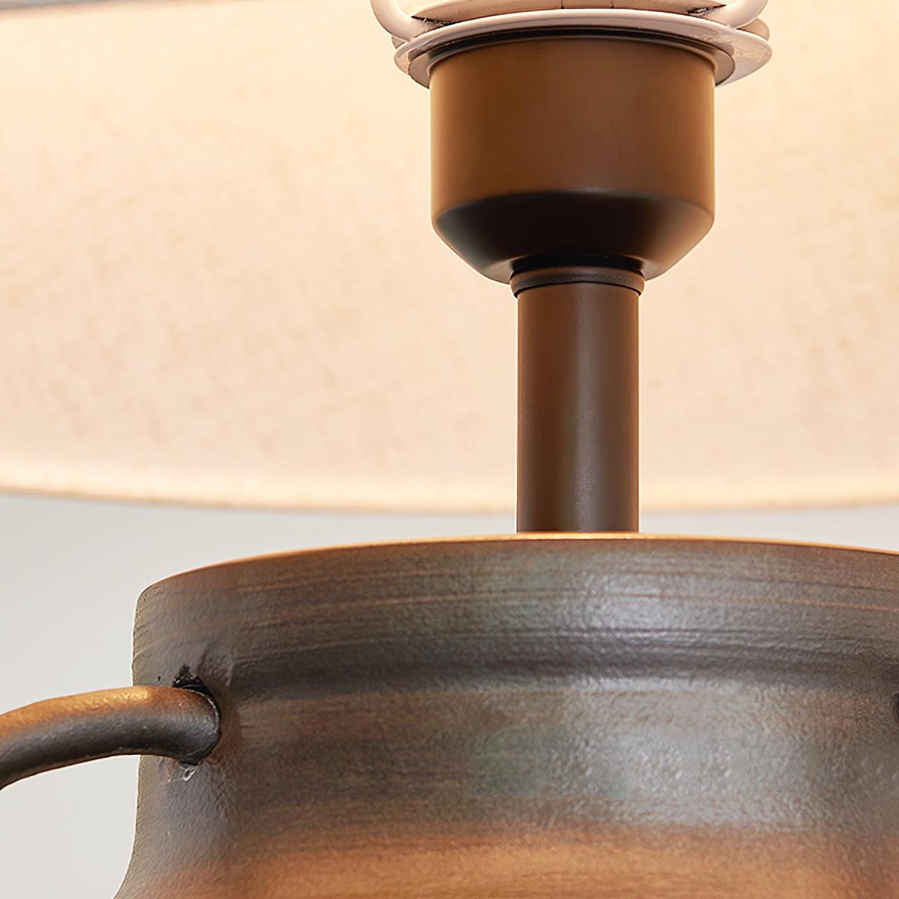 Amfora Fabric Rustic Table Lamp