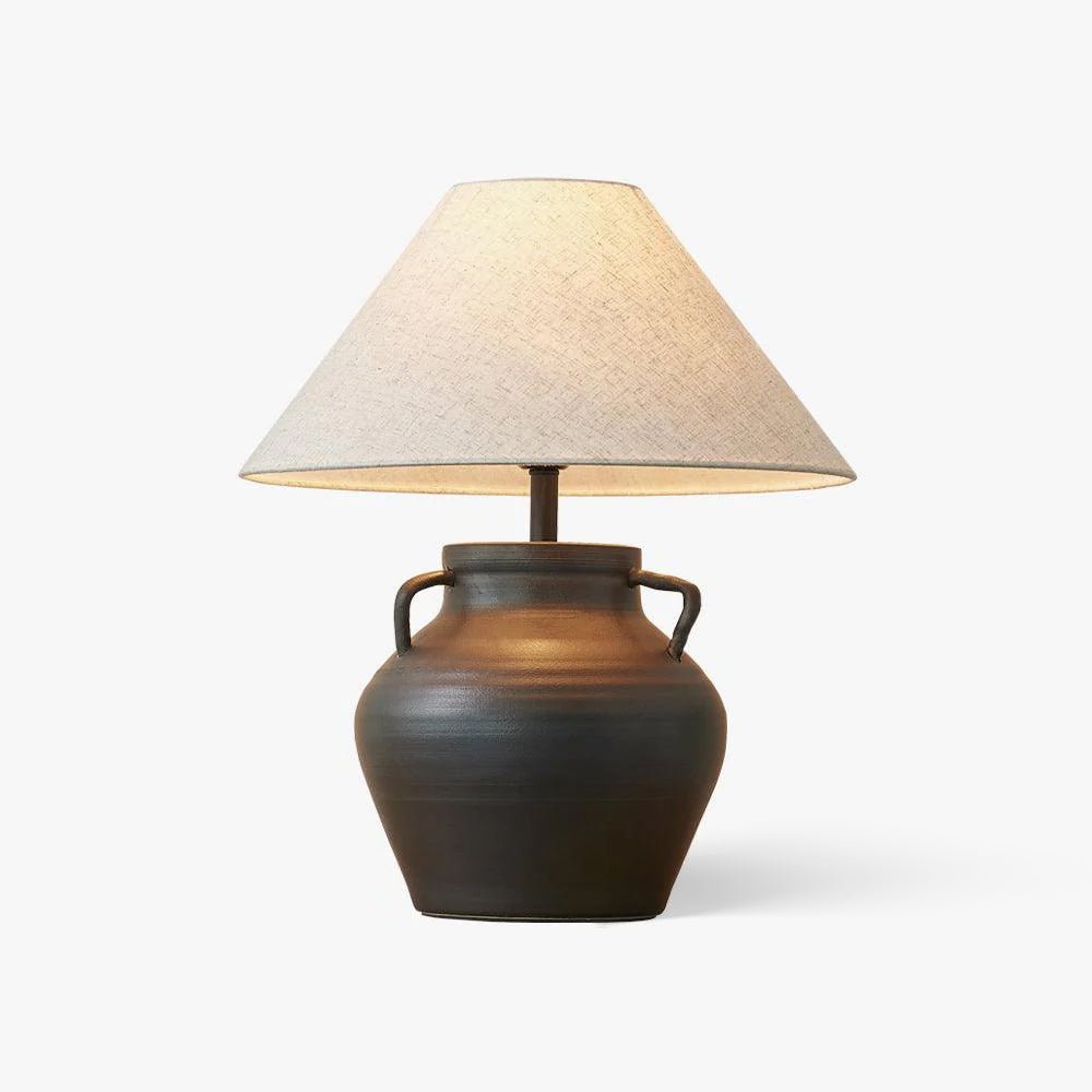 Amfora Fabric Rustic Table Lamp