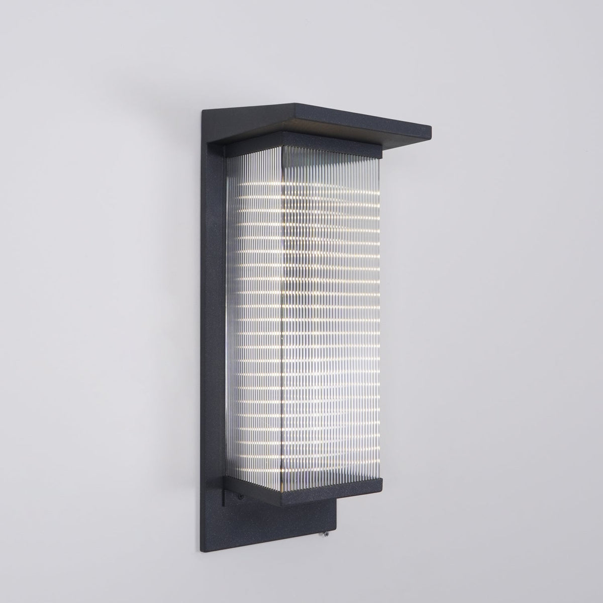 Corvian Dependable Unique Box Solar Outdoor Wall Lamp