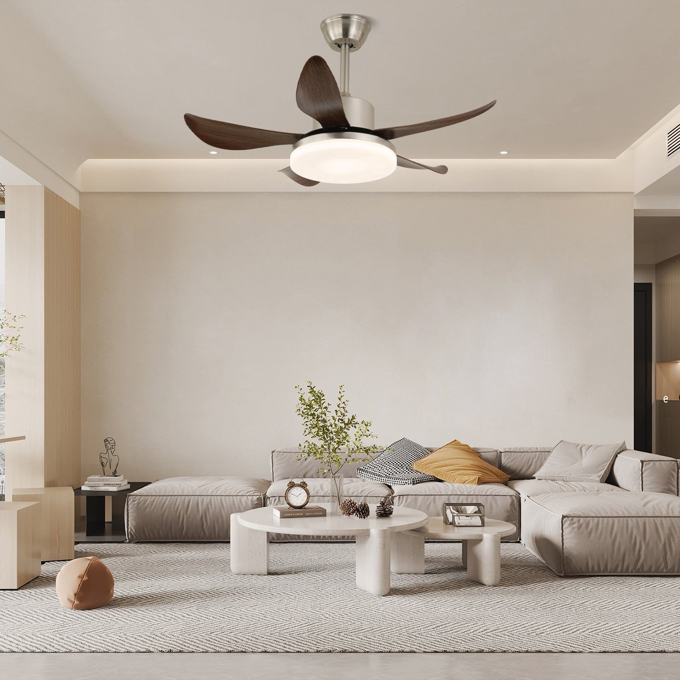 Nerra Modern Wood Ceiling Fan Light
