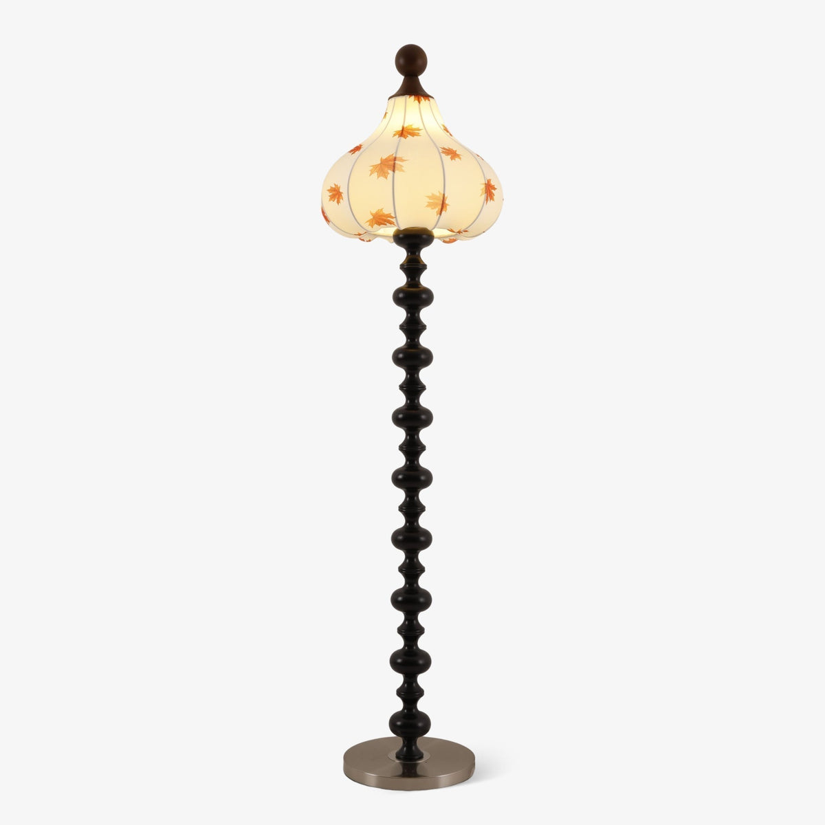 Qrathen Wood Fabric Retro Floor Lamp