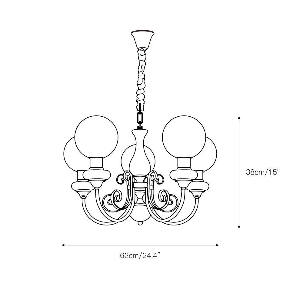 Evsolia Glass Chandelier