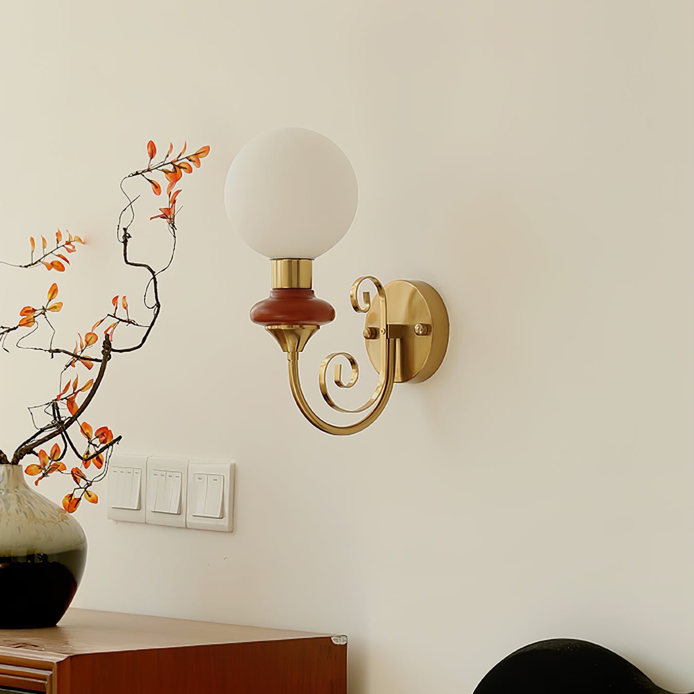 Bela Premium Nordic Art Glass Wall Lamp