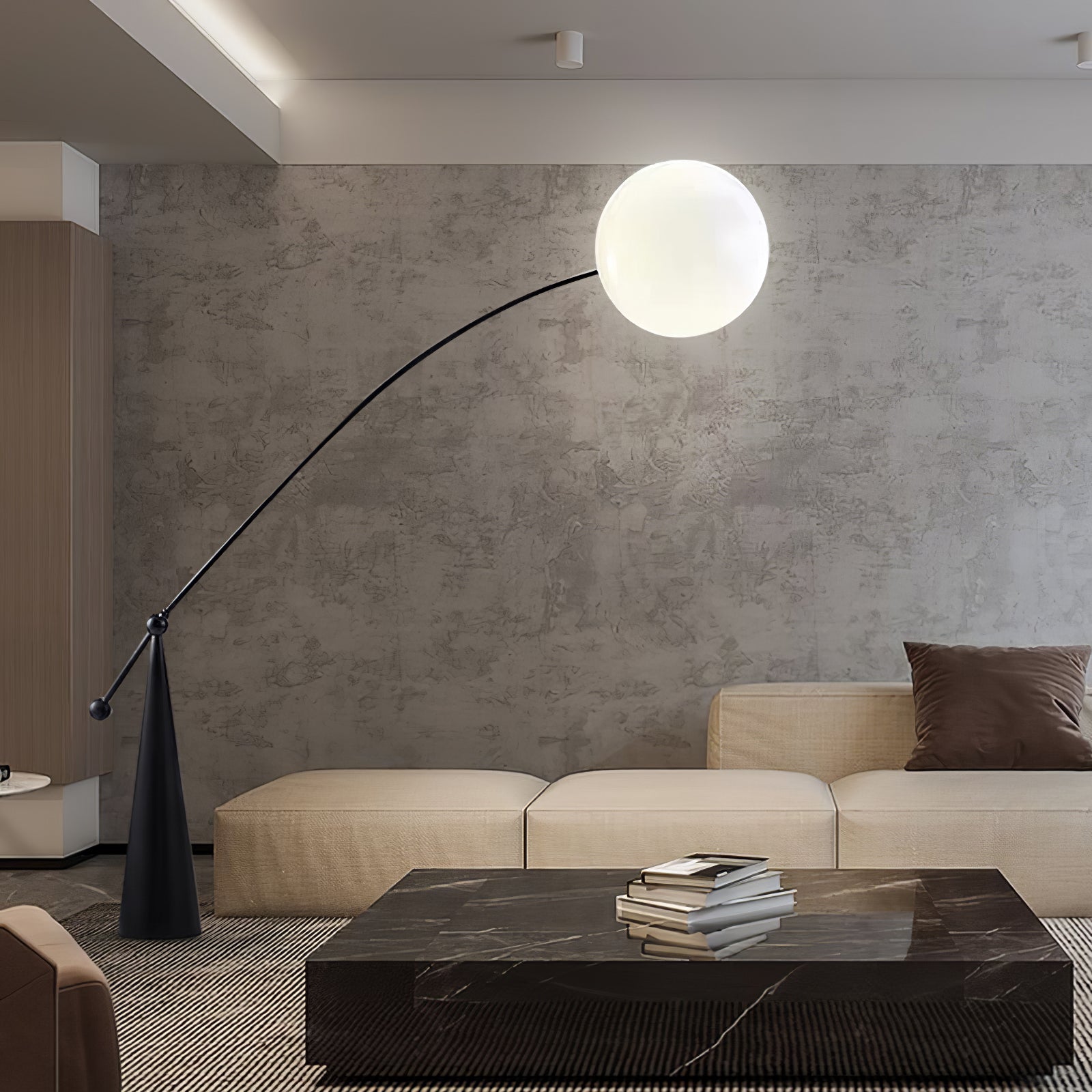 Ortalil Modern Arc Floor Lamp