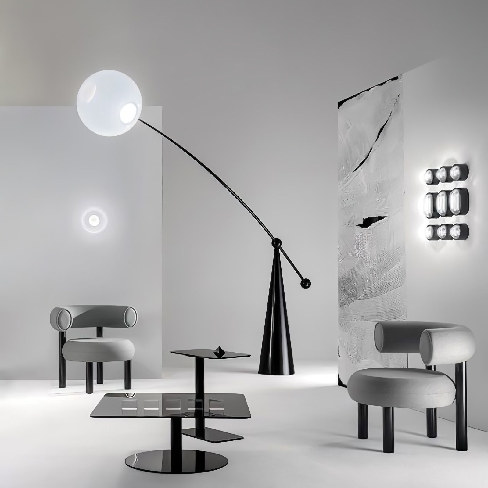 Ortalil Modern Arc Floor Lamp