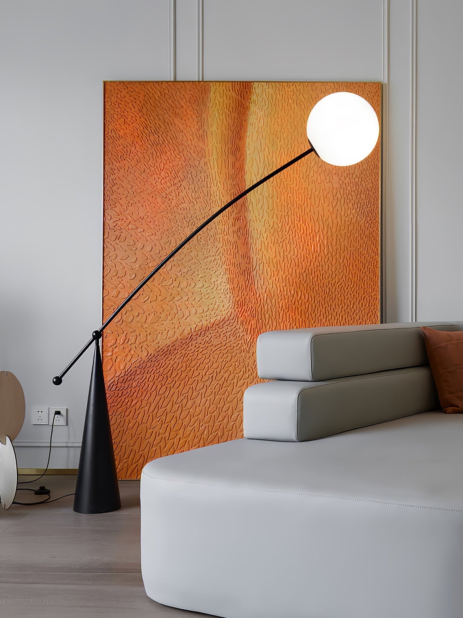 Ortalil Modern Arc Floor Lamp