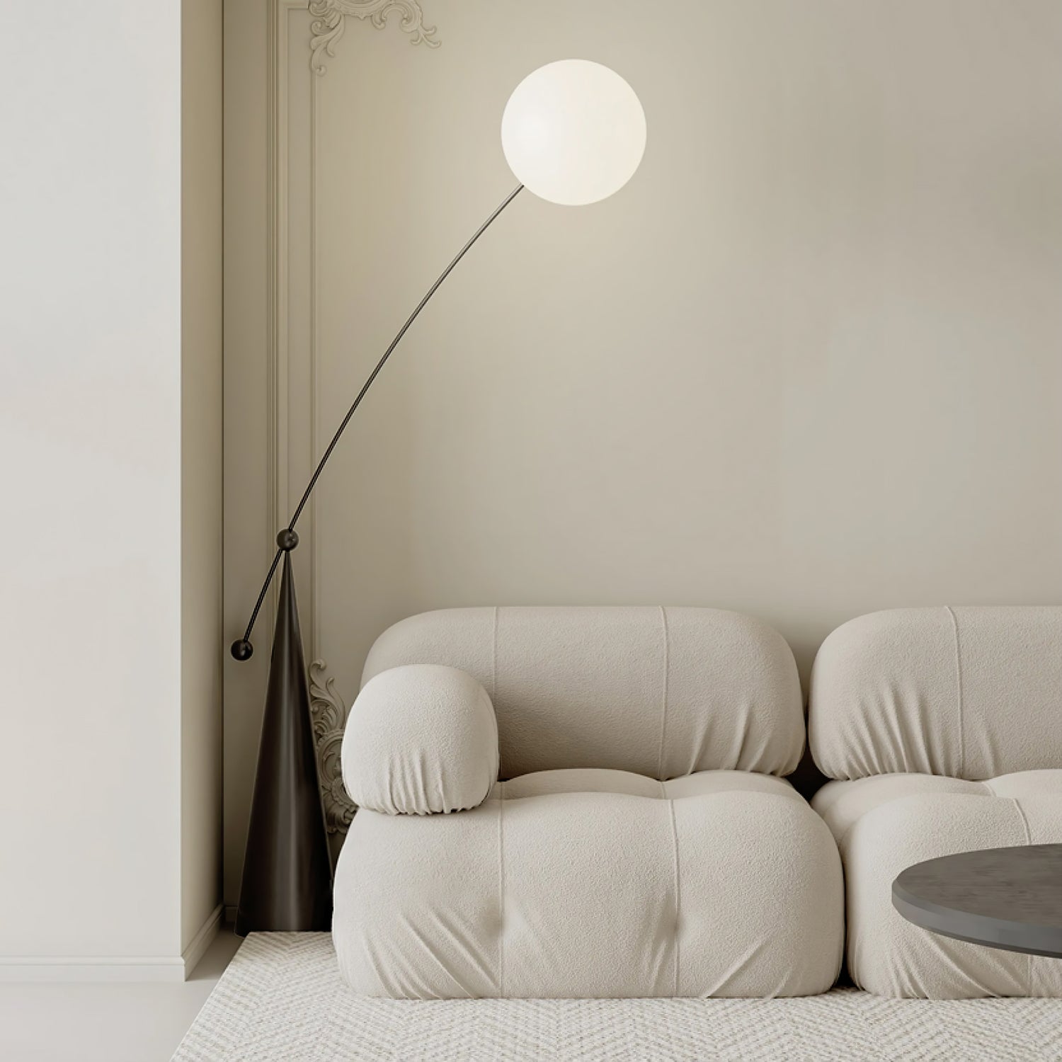 Ortalil Modern Arc Floor Lamp