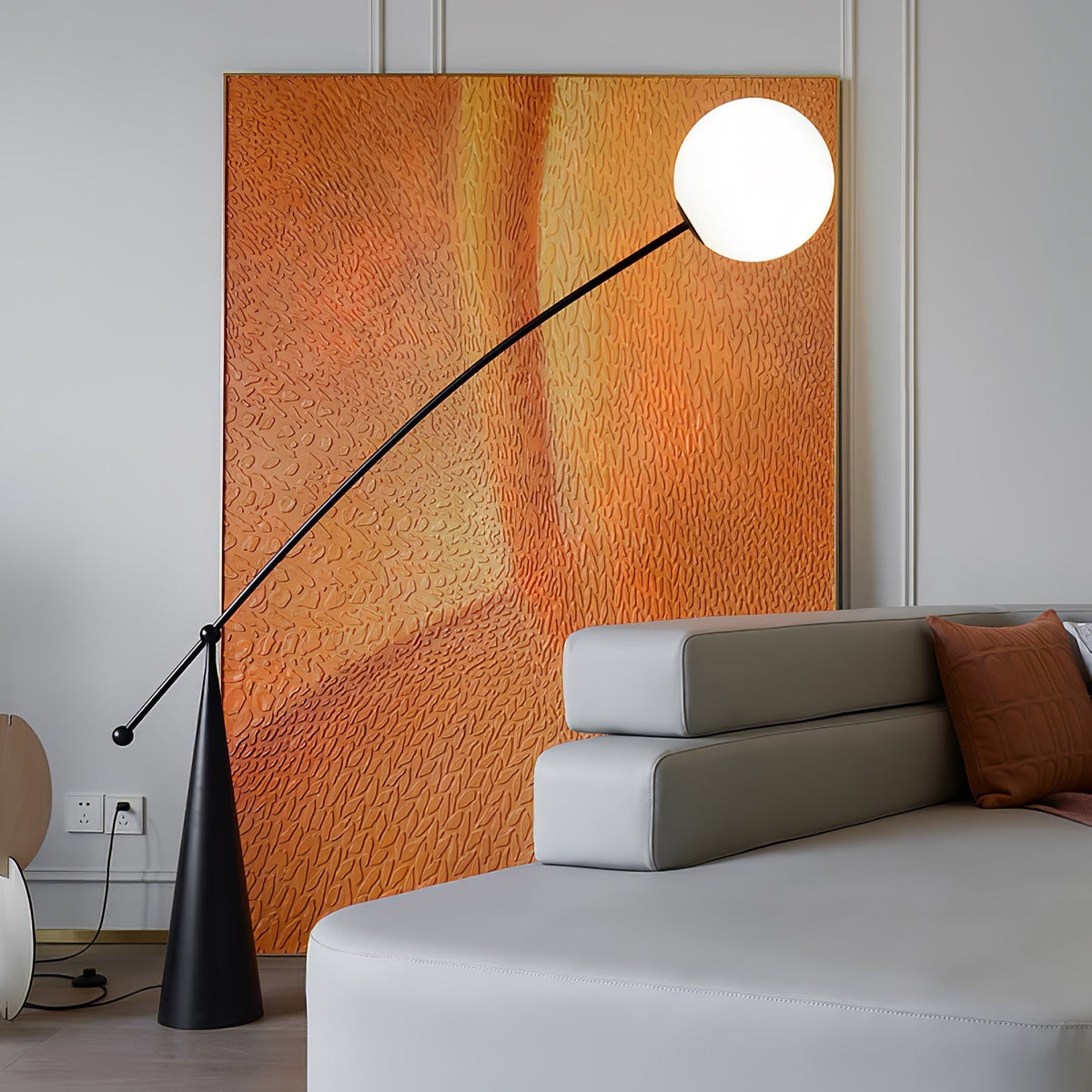 Ortalil Modern Arc Floor Lamp