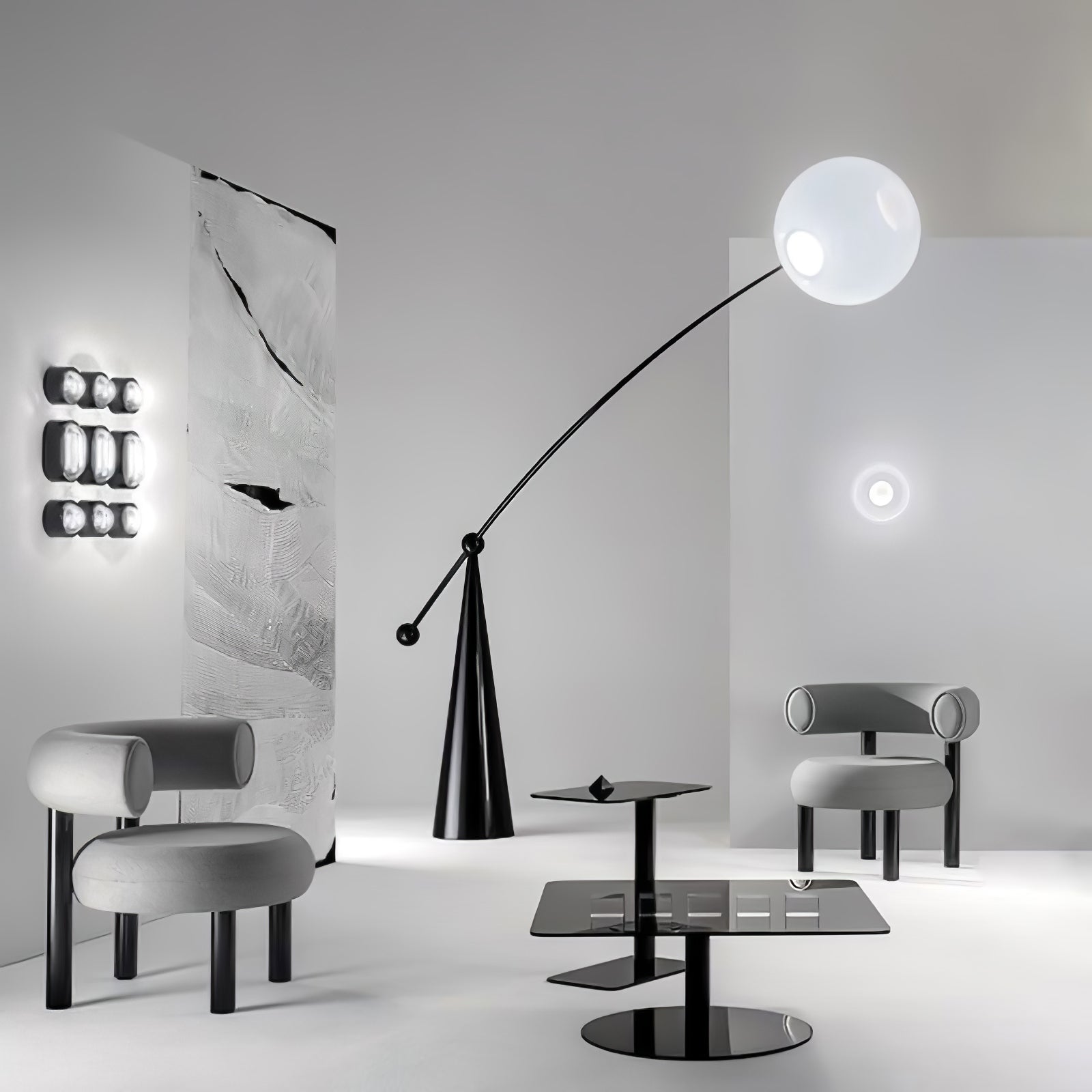 Ortalil Modern Arc Floor Lamp