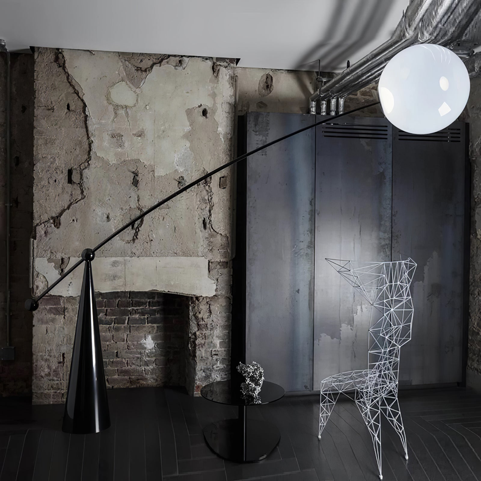 Ortalil Modern Arc Floor Lamp