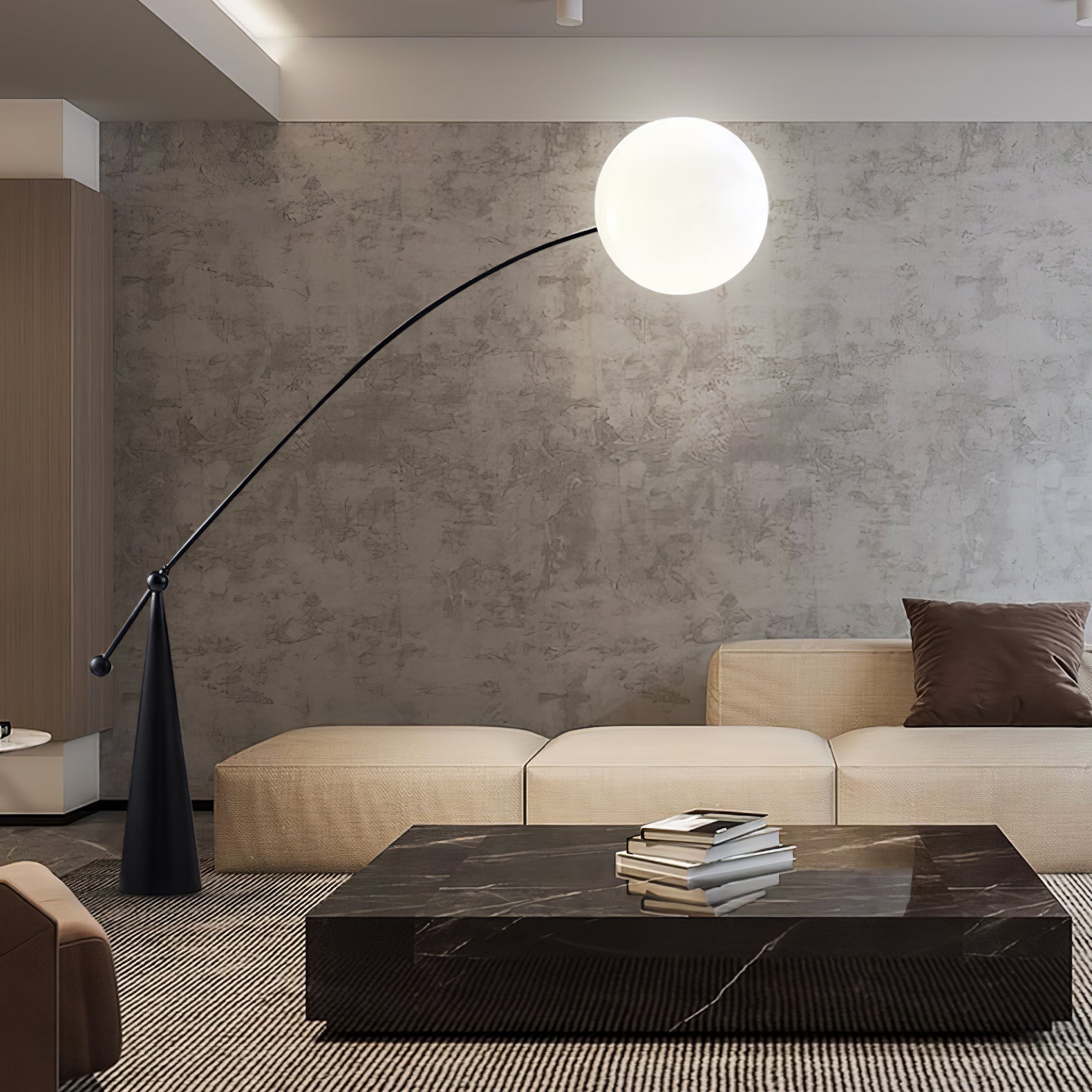 Ortalil Modern Arc Floor Lamp